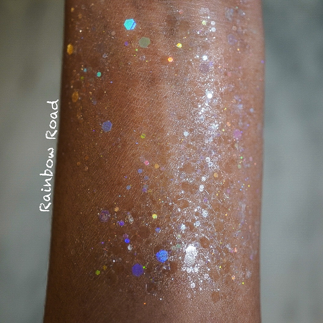 Rainbow Road Glitter Gel