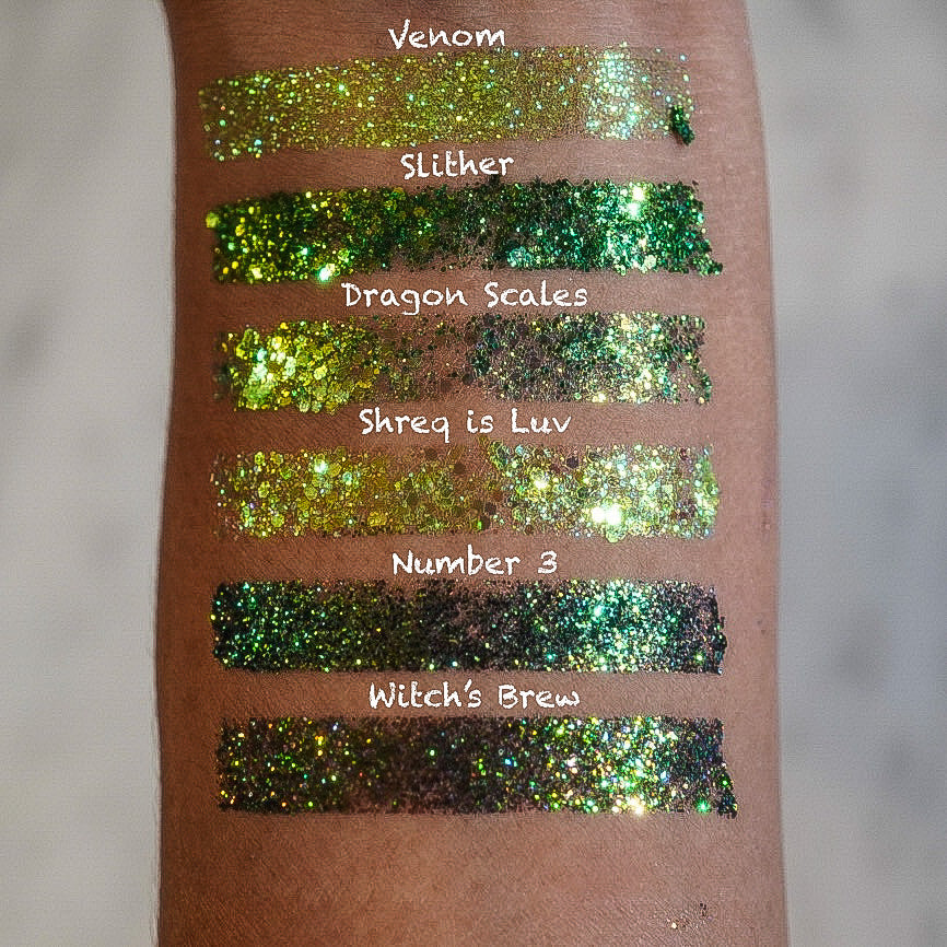 Number 3 Glitter Gel