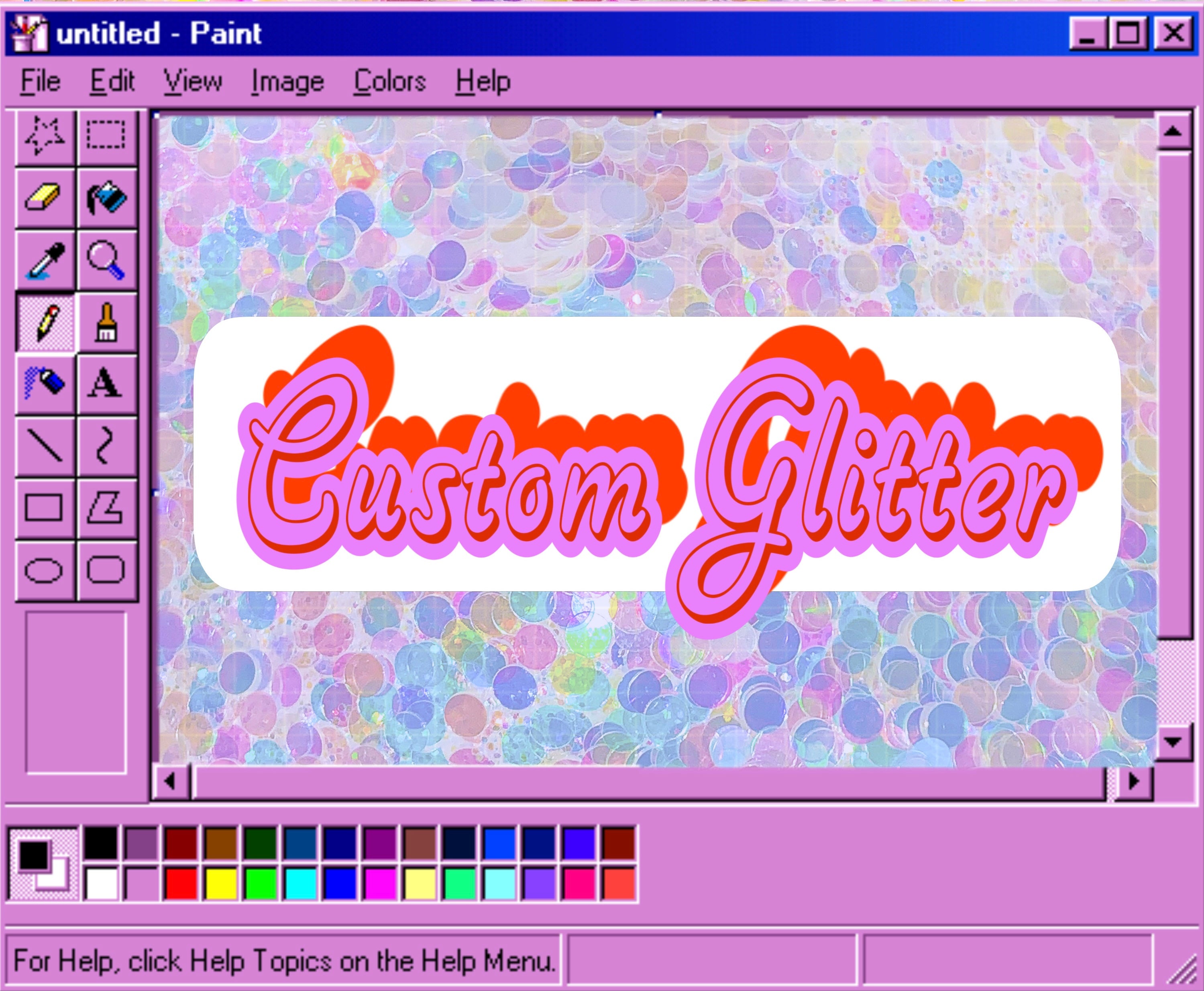 Custom Glitter (Reserved)