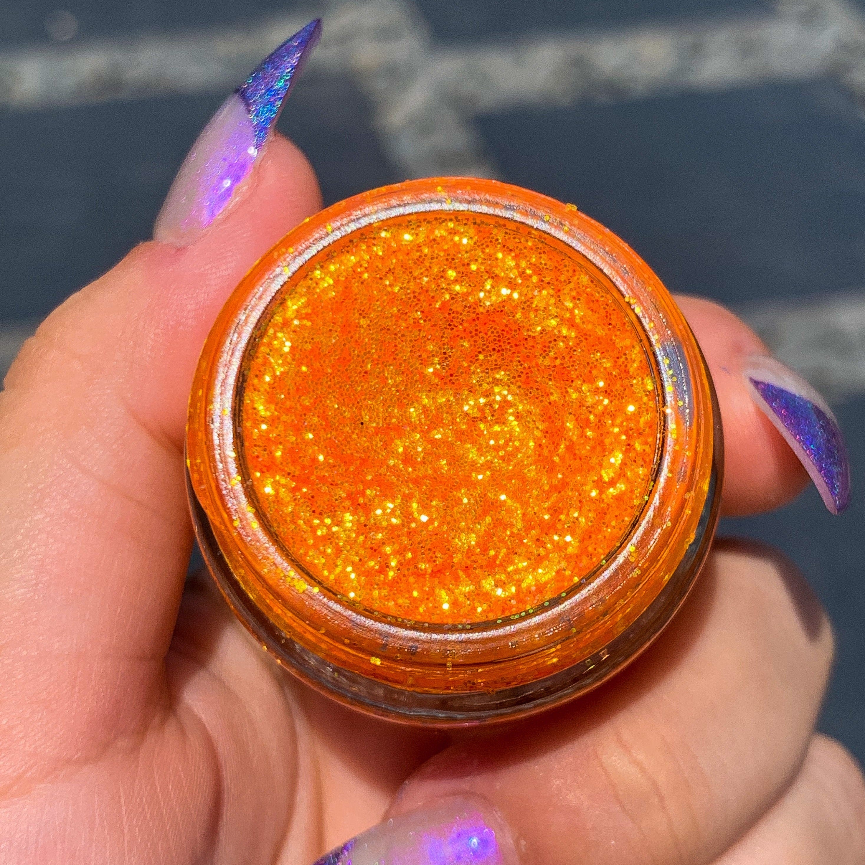 Orange Blast Glitter Gel