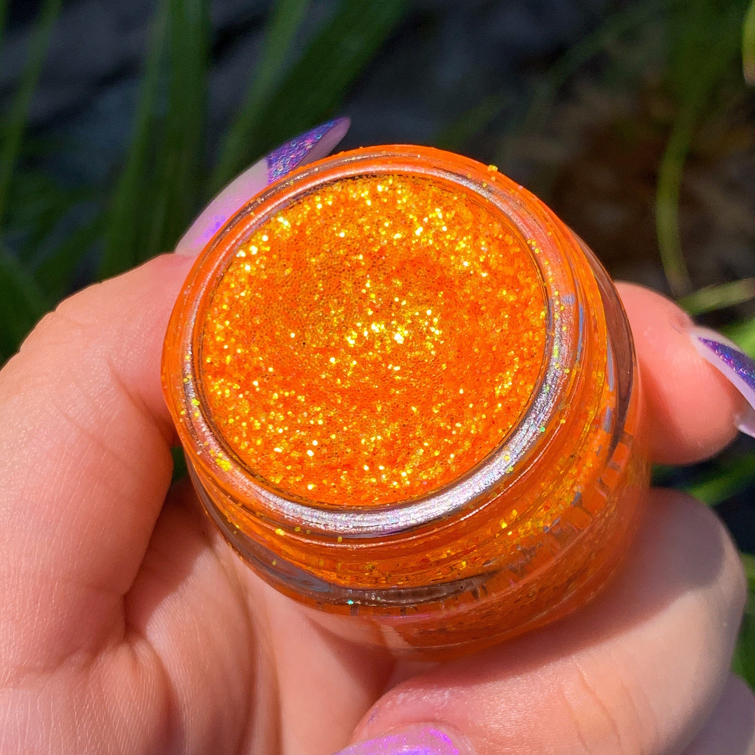 Orange Blast Glitter Gel