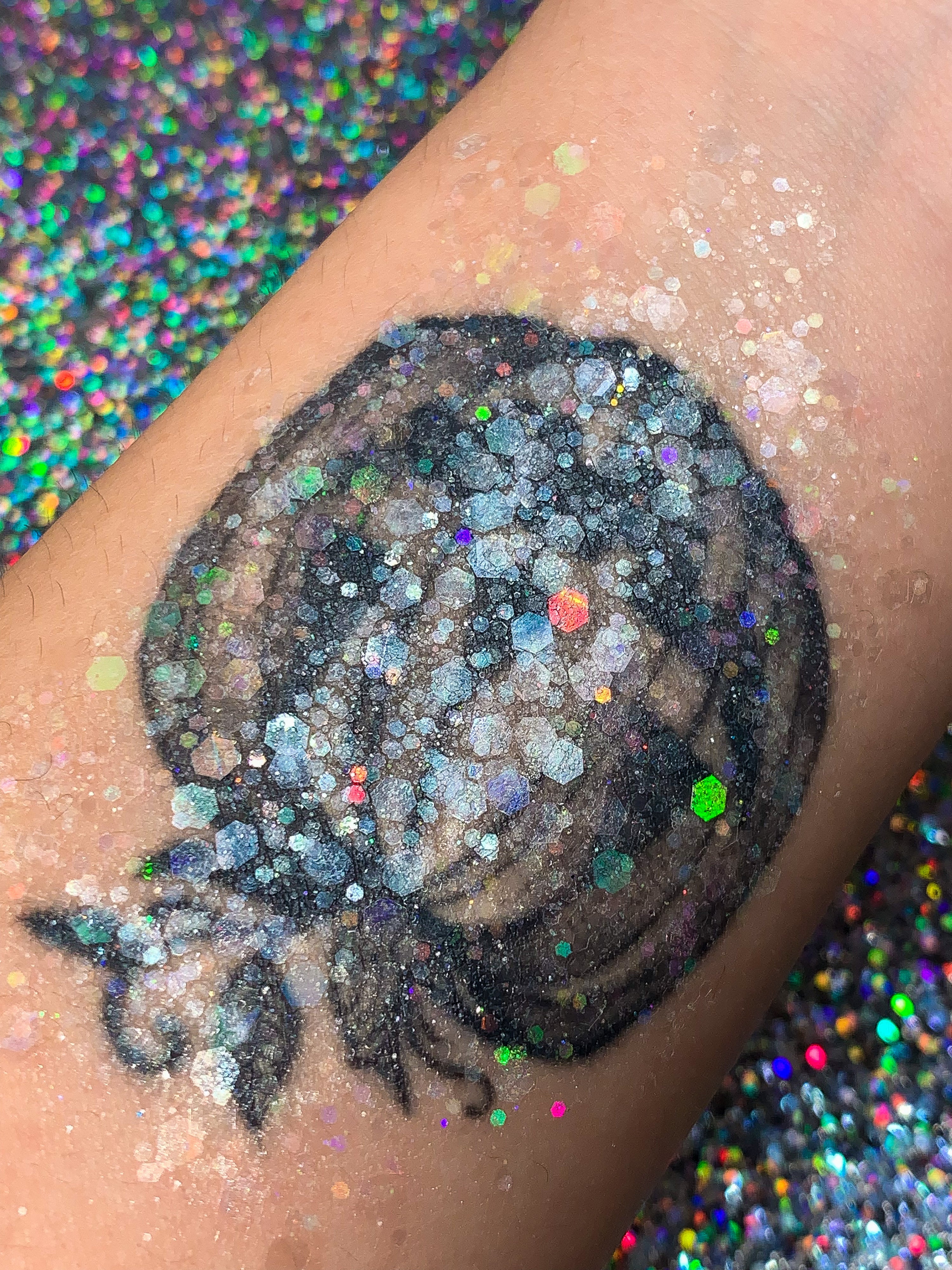 Rainbow Road Glitter Gel